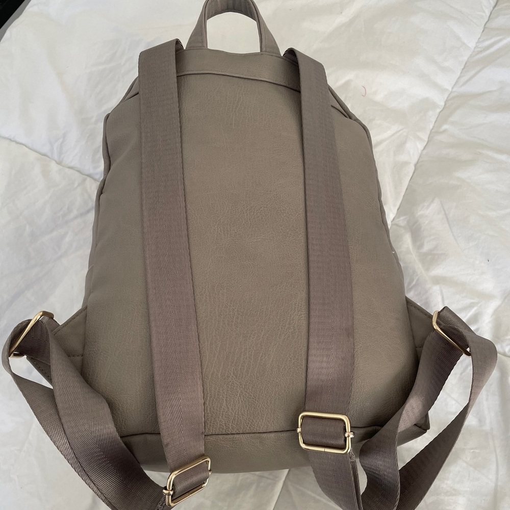 Taupe backpack - Picture 2 of 4